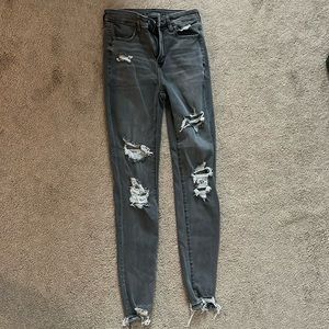 Dark grey skinny jeans